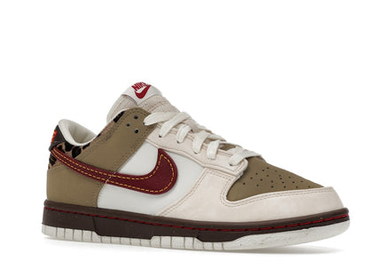 Nike Dunk Low Retro Khaki Team Red Pearl White (Women's)