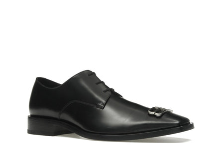 Balenciaga Rim Derby Shoes Black Leather