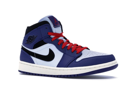Jordan 1 Mid Deep Royal Blue Black