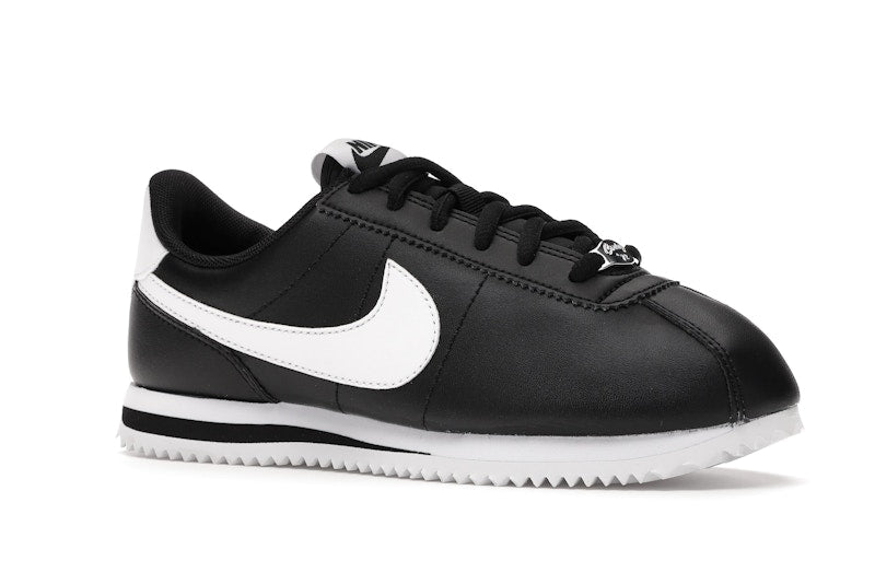 Nike Cortez Basic Leather Black White (GS)