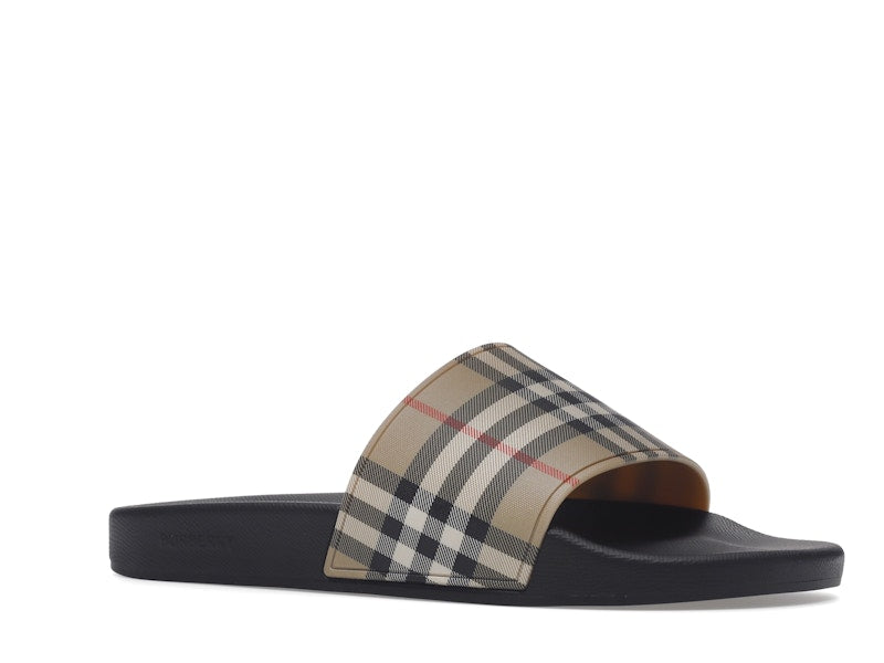 Burberry Vintage Check Slides Archive Beige