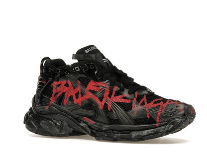Balenciaga Runner Graffiti Black Red