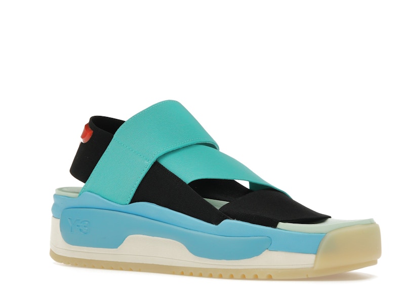 adidas Y-3 Hokori Sandal Black Mint Cyan