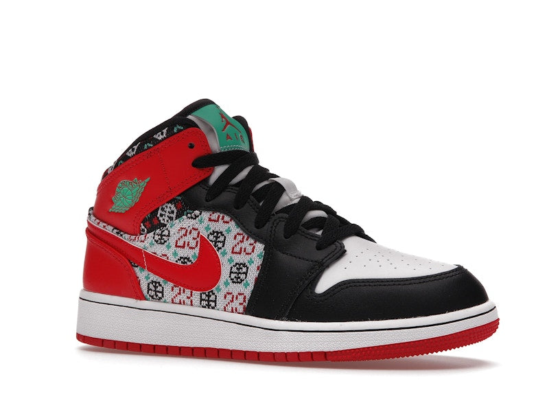 Jordan 1 Mid SE Ugly Christmas Sweater (GS)