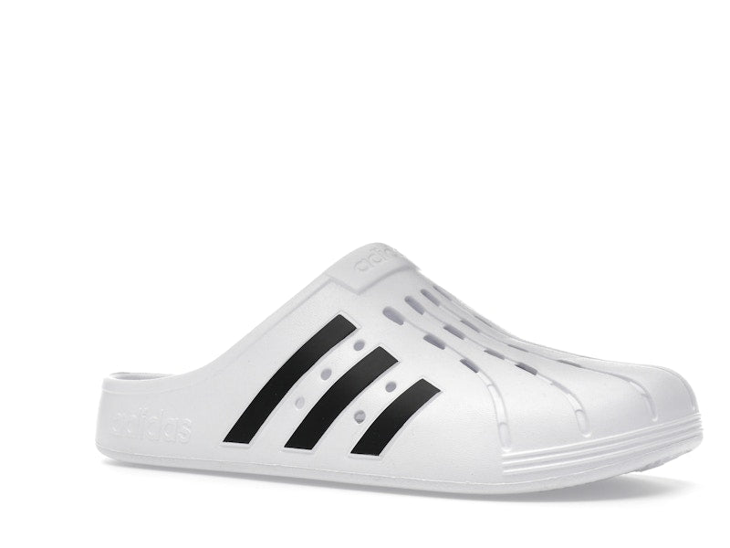 adidas Adilette Clog White Black