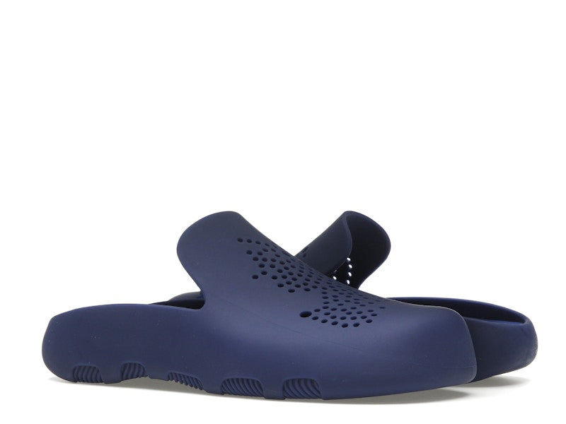 Burberry Stingray Perforated Slides Blue
