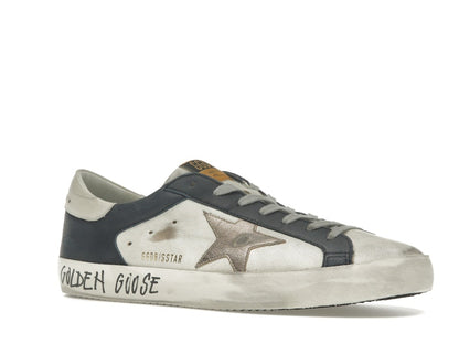 Golden Goose Super Star White Dark Blue Gun Metal