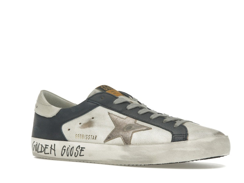 Golden Goose Super Star White Dark Blue Gun Metal