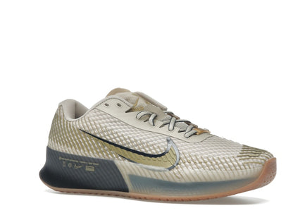 Nike Court Vapor 11 HC Premium Sanddrift Thunder Blue Gum Medium Brown Metallic Gold
