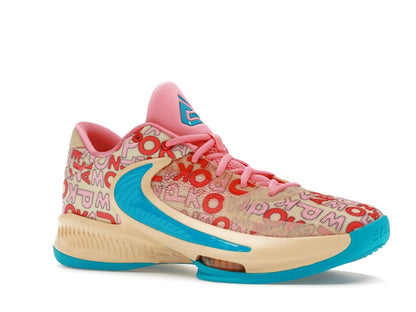 Nike Zoom Freak 4 Letter Bros Vanilla Lightning