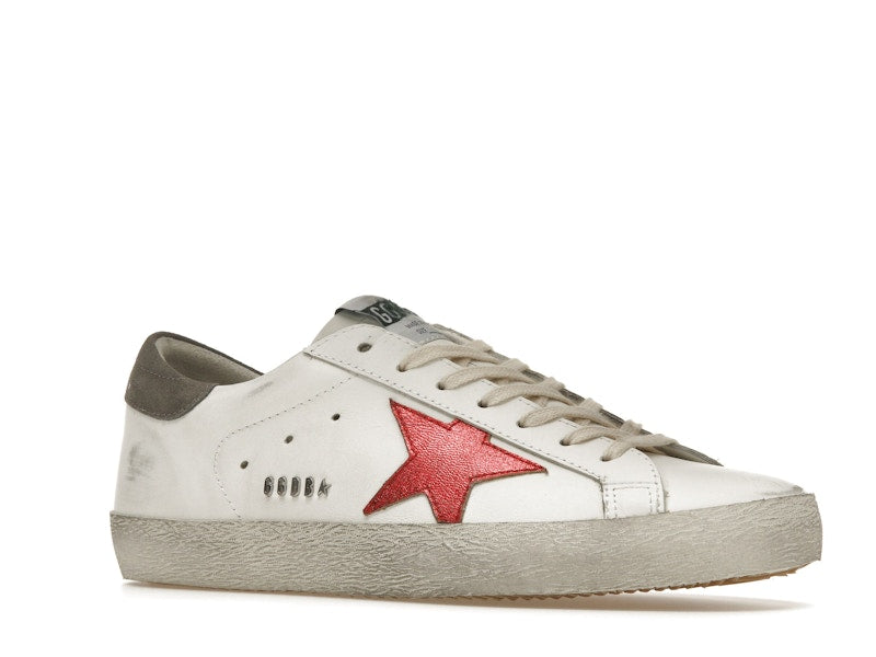 Golden Goose Super-Star White Red Grey