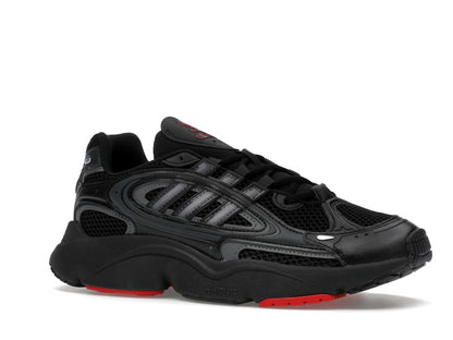 adidas Ozmillen Core Black Grey Better Scarlet