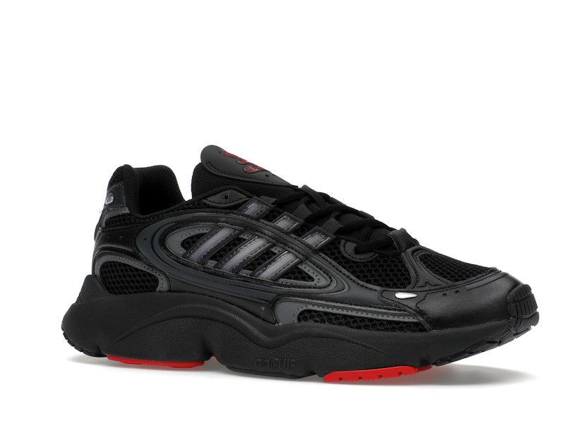 adidas Ozmillen Core Black Grey Better Scarlet