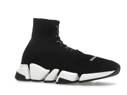 Balenciaga Speed 2.0 Lace Up Black White
