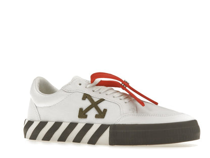 OFF-WHITE Vulcanized Low White Khaki Canvas