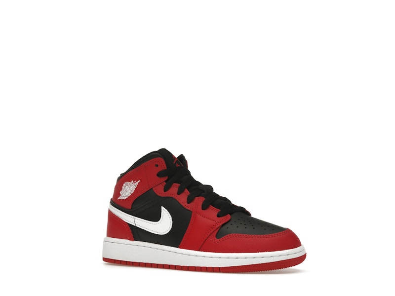 Jordan 1 Mid Gym Red Black White (GS)