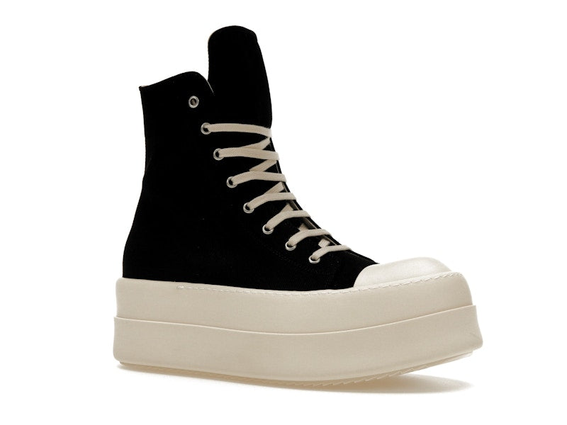 Rick Owens DRKSHDW Mega Bumper Canvas Sneaks Black Milk