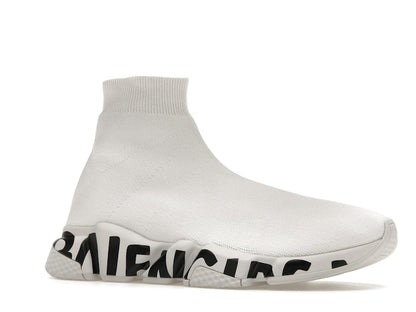 Balenciaga Speed Graffiti Trainers White Black