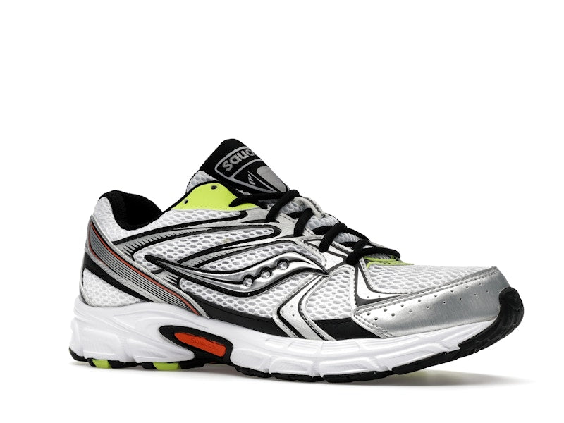 Saucony Grid Ride Millennium White Silver Lime Orange