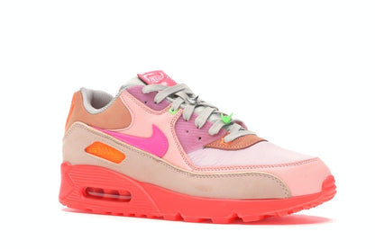 Nike Air Max 90 PRM Platinum Crimson/Bright Purple (Women's)