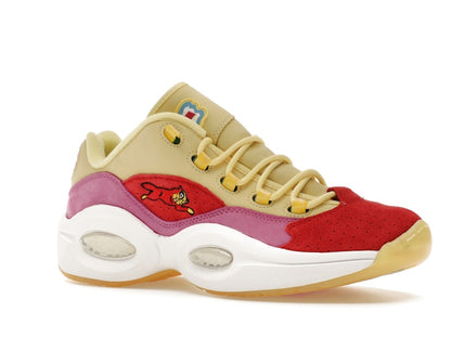 Reebok Question Low BBC Ice Cream Running Dog Yellow Red