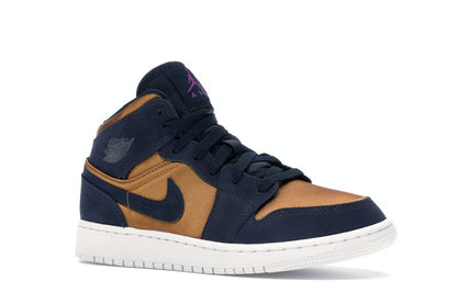 Jordan 1 Mid Obsidian Desert Ochre (GS)