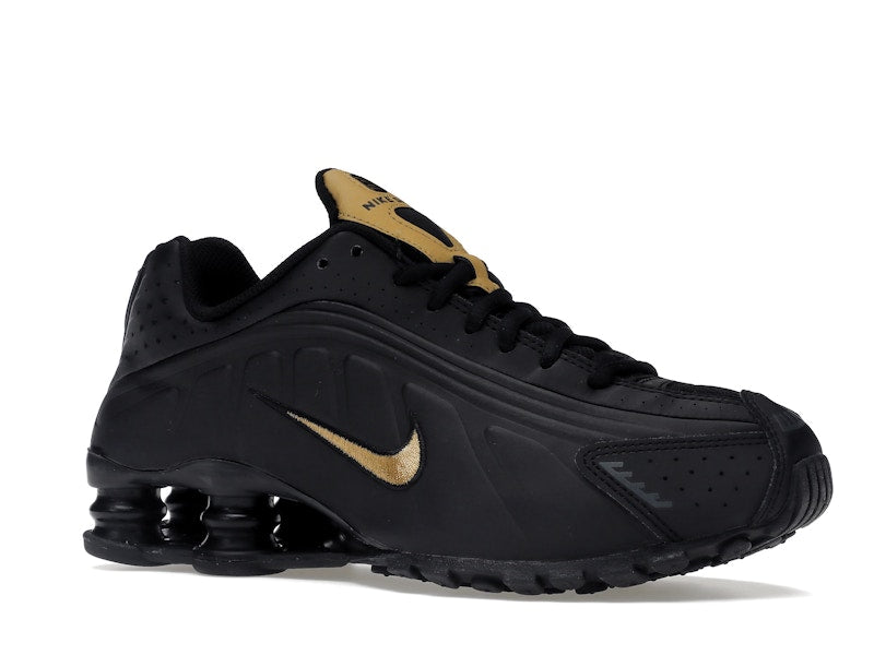 Nike Shox R4 Black Metallic Gold (GS)