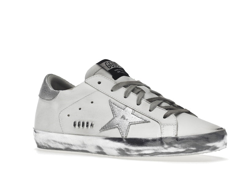 Golden Goose Super-Star White Silver Sparkle (Women's)