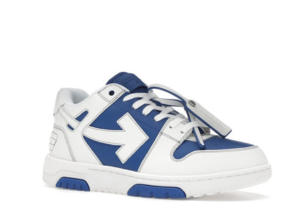 OFF-WHITE Out Of Office OOO Low Tops White Dark Blue