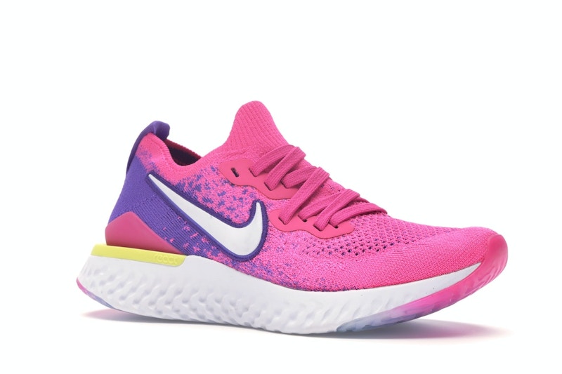 Nike Epic React Flyknit 2 Laser Fuchsia White (Women's)