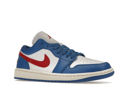 Jordan 1 Low Sport Blue Gym Red (Women's)
