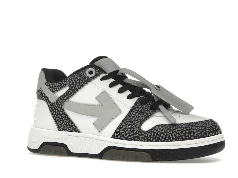 OFF-WHITE Out Of Office OOO Low Tops Black Grey with Dots