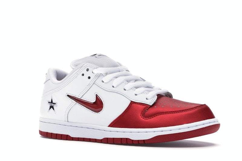Nike SB Dunk Low Supreme Jewel Swoosh Red