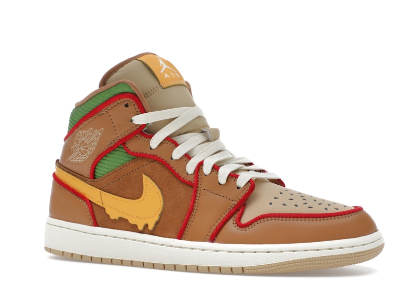 Jordan 1 Mid SE Cheeseburger