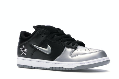 Nike SB Dunk Low Supreme Jewel Swoosh Silver