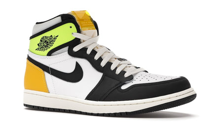 Jordan 1 Retro High White Black Volt University Gold