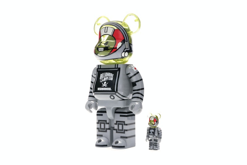 Bearbrick x Billionaire Boys Club x Neighborhood 100% & 400% Set White/Black