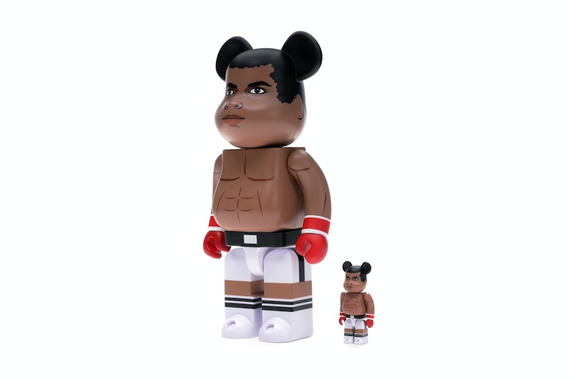 Bearbrick Muhammad Ali 100% & 400% Set Brown