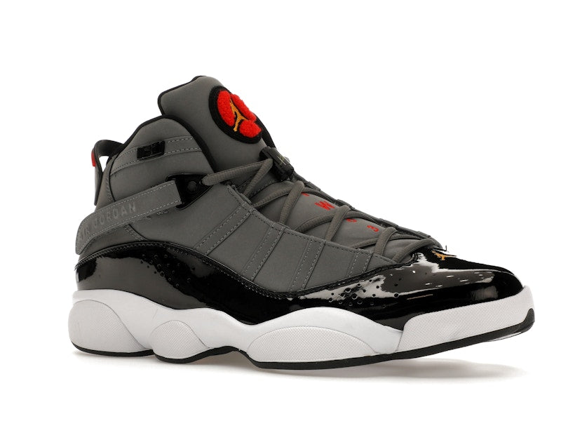 Jordan 6 Rings Smoke Grey Black Red Gold