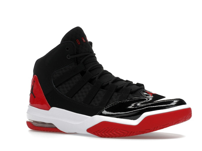 Jordan Max Aura Black Red Patent
