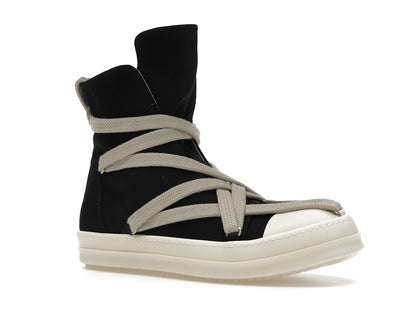 Rick Owens DRKSHDW Hexa High Black Pearl Milk Fat Lace