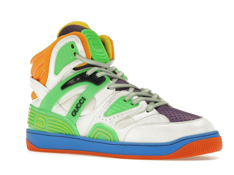 Gucci Basket White Demetra Green Purple Orange Blue