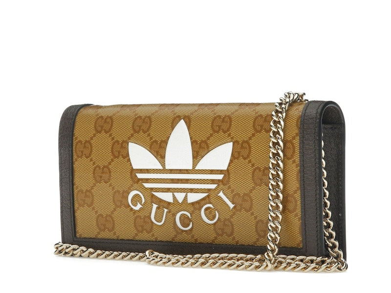 Gucci x adidas Wallet With Chain Beige/Brown