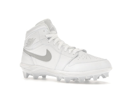 Jordan 1 Mid TD Cleat White Grey Fog