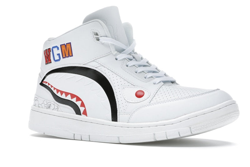 A Bathing Ape Cloud Sta Shark White