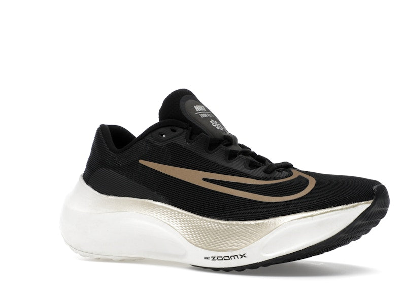 Nike Zoom Fly 5 Black Metallic Gold Grain