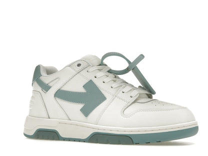 OFF-WHITE Out Of Office OOO Low Tops White Celadon