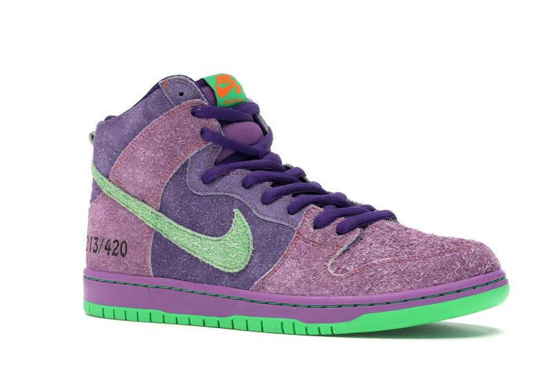 Nike SB Dunk High Reverse Skunk 420