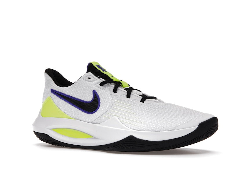 Nike Precision 5 White Barely Volt