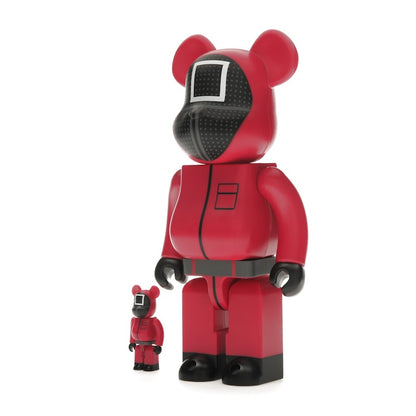 Bearbrick x Squid Game Guard (Square) 100% & 400% Set